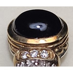 Earrings, 18kt Gold Amethyst & Diamonds & Sterling Judith Ripka Gorgeous & Rare!